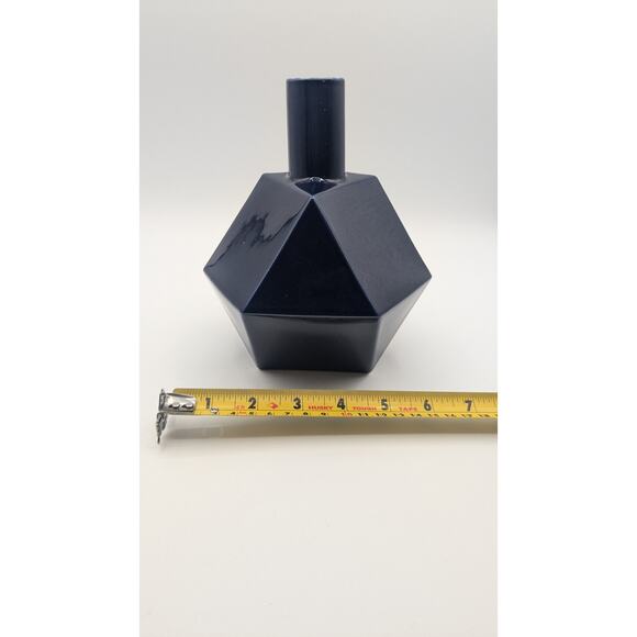 MCM Cobalt Blue Polygon Vase - 12 Sided - Excellent! - Picture 9 of 9
